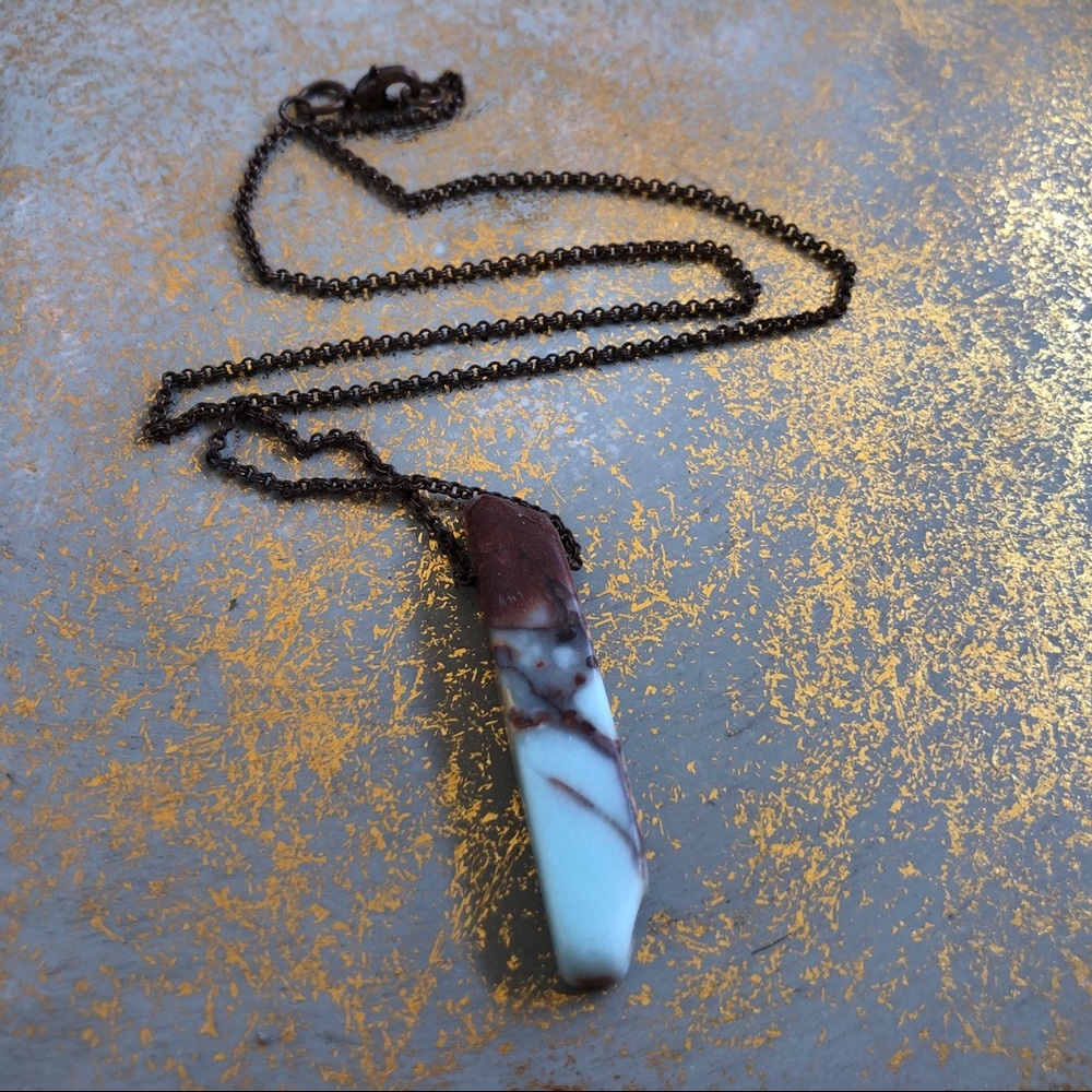 Natural Stone Pendant Necklace